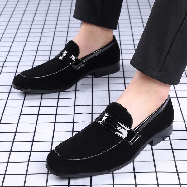 

dress shoes large size 38-48 mens loafers moccasins slip on leather men casual fashion heels black brown driving