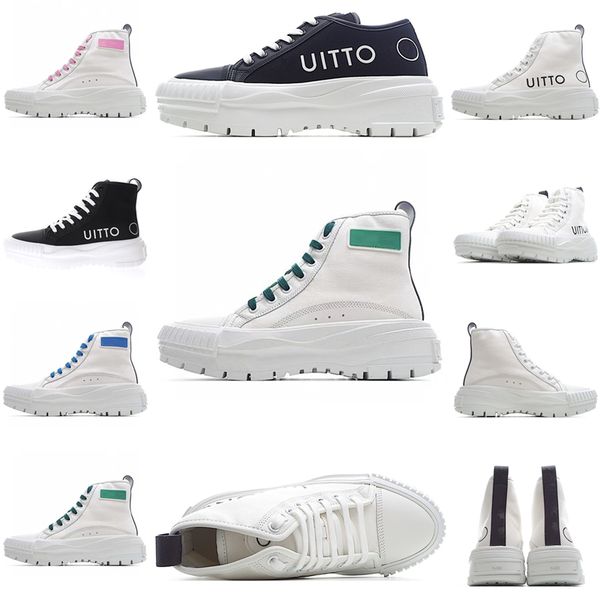 

casual shoes women shoe leather canvas thick bottom sneakers with box size: 35-40 lace up comfort pretty girl trainers daily lifestyle desig, Black