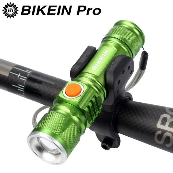 

outdoor bicycle 500lm usb rechargeable headlight waterproof handlebar front light zoomable led lamp bike accessories lights