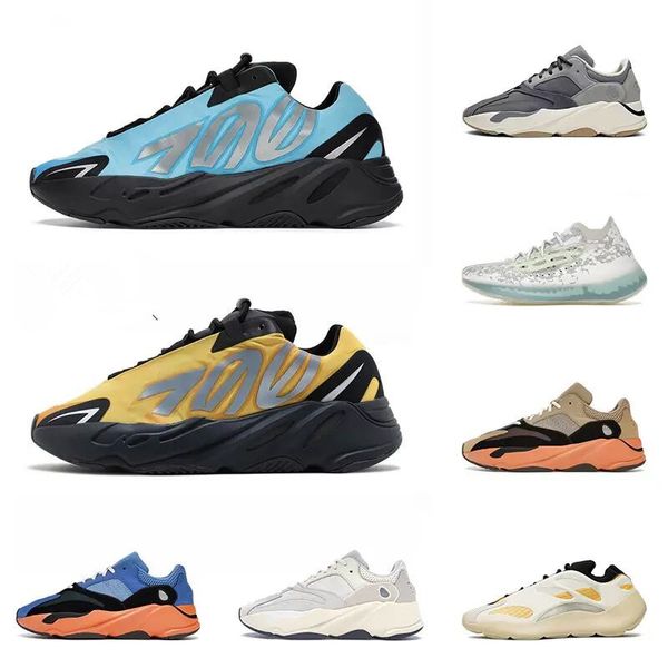

arrival 700 sports shoes bright cyan sun cream orange alien blue mens women cloud white dark slate 380 450 trainers sneakers, Black