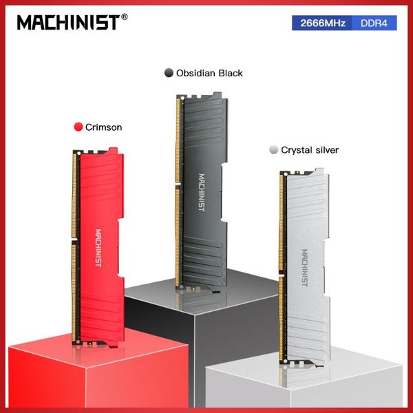 

rams machinist ddr4 8gb non-ecc memory ram 2666 mhz deskdimm with heat sink
