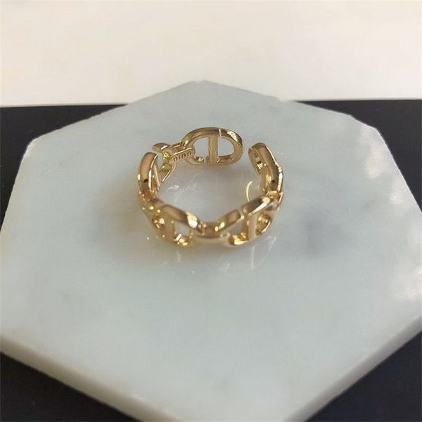 

70% off outlet online / 2021 new letter ring and versatile, Black