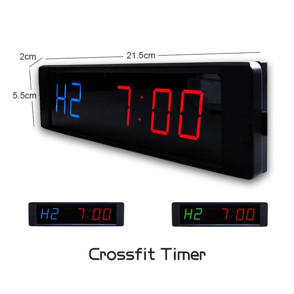 Таймеры Ganxin 1 -дюймовый светодиодный гараж Timer CrossFit с секундомером/Count -Up/Обратным отсчета
