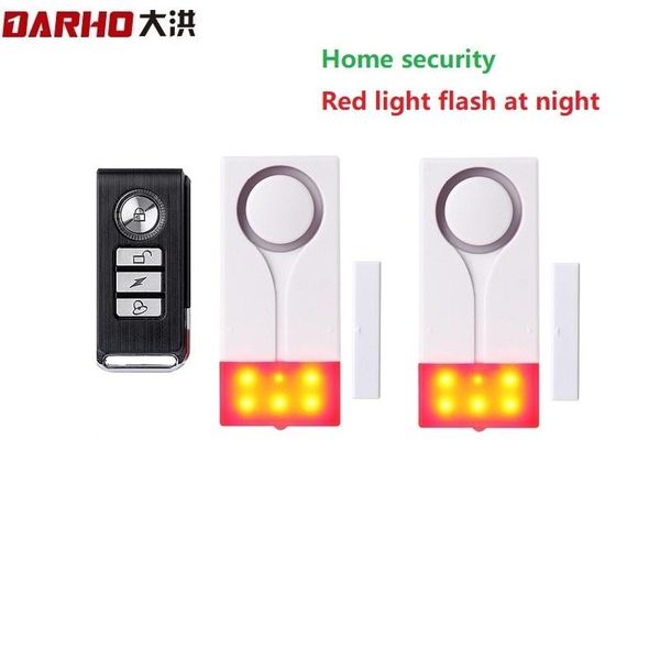 

smart home sensor darho door opening wireless time delay alarm and window security red flash