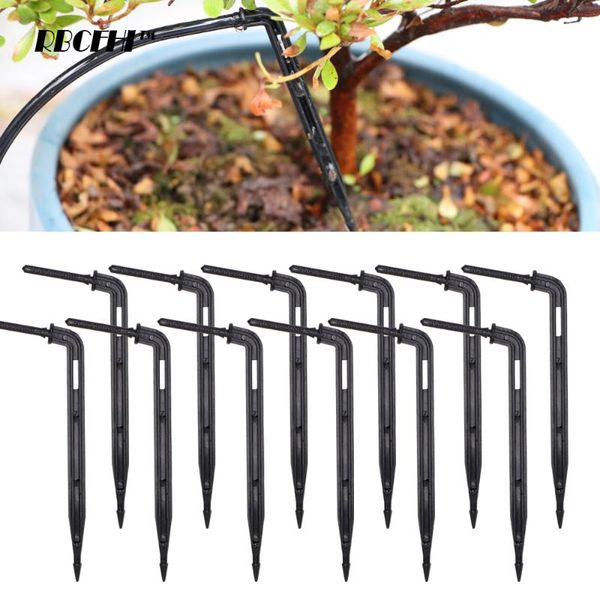 

watering equipments rbcfhi 1/8'' black elbow drippers 3/5mm bend arrow drip emitter micro drop irrigation kit emitters for 3/5 hos