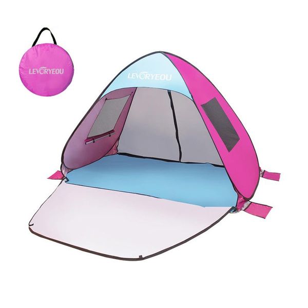 

tents and shelters beach tent up sun shelter waterproof easy setup outdoor travel with moisture-proof pads