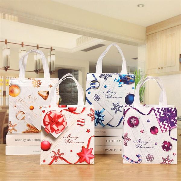 

gift wrap 12 pcs non-woven party favor supplies christmas bags xmas home decor reusable handbags