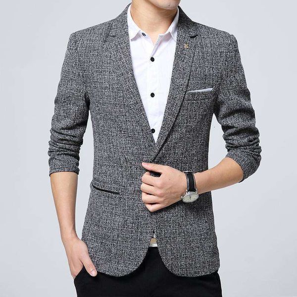

suits & men's blazers autumn winter business slim fit solid color one button for coat, suit and fashion, White;black
