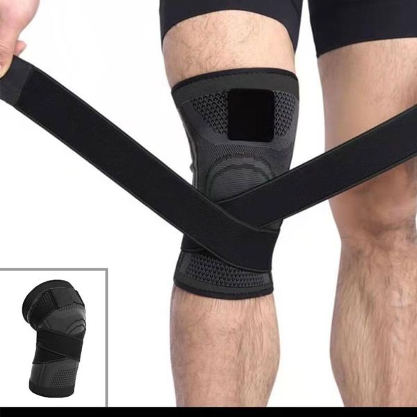 

elbow & knee pads 1 pcs men sports support elastic wrap brace running compression sleeves joint pain arthritis relief fitness, Black;gray