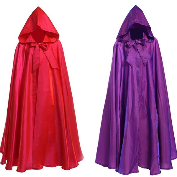 

medieval cloak robe suit, Black;red