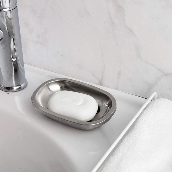 

soap dishes dish holder stainless steel double layer tray with drain for bathroom, shower, tub and kitchen sink