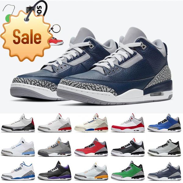 

with box georgetown midnight navy jumpman 3 mens basketball shoes 3s cool grey unc laser orange katrina black cement tinker hatfield