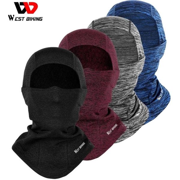 

winter sport cycling full face mask bicycle cap windproof comfortable neck warm scarf bike skiing men women head caps & masks, Black