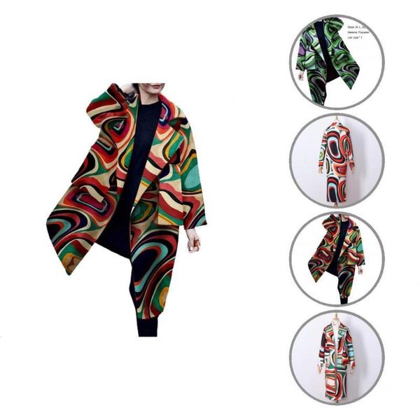 

women's jackets chic fabulous good-looking spring jacket wave print women lapel for stage show, Black;brown