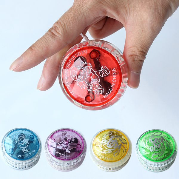 Mix Color 20 шт. Мода Yoyo Ball оптом Светодиодные Светодиодные Светодиодные Мигает Механизм сцепления ребенка Yo-YO Игрушки для детской вечеринки Развлечения Подарок