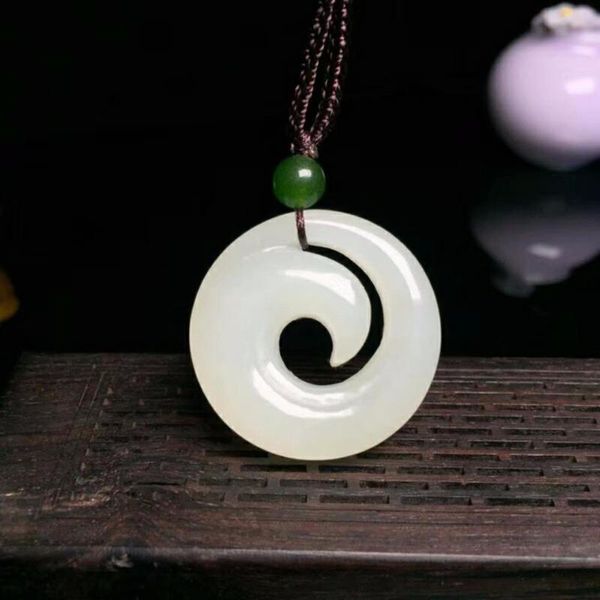 

lockets h 31#exquisite hetian jade pendant, Silver