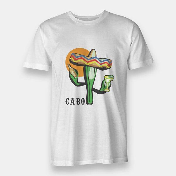 

tequila cabo cantina bar men's t-shirt white, White;black