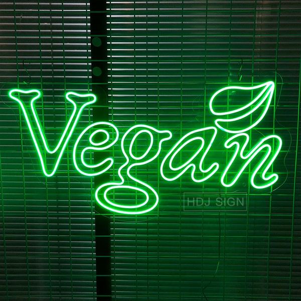 

other lighting bulbs & tubes custom neon sign vegan sitable for home bedroom restaurant led light luminescent signboard personalized design
