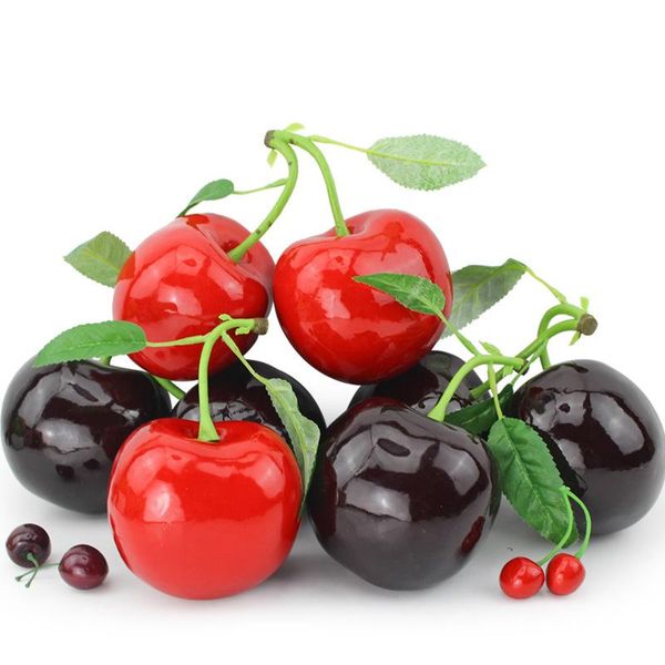 

party decoration big cherry foam plastic fake artificial fruit model kitchen wedding christmas tree