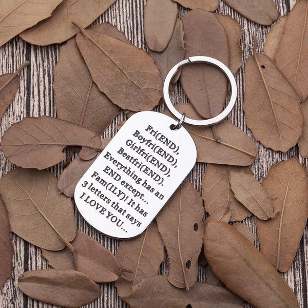 

10Pieces/Lot Birthday Gifts Keychain for Him Her Dad Mom Husband Wife Anniversary Keyring Family Gifts for Sister Brother Grandma Grandpa