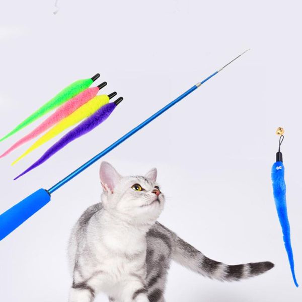

funny pet cat toys stick interactive toy feather rod teaser wand colorful products