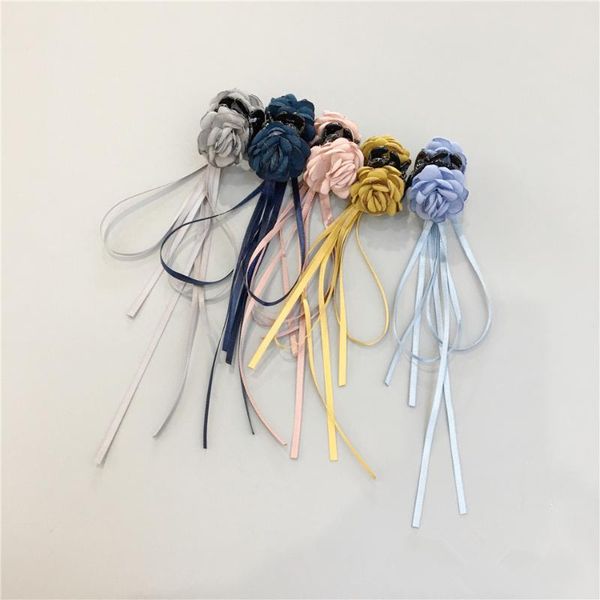 

hair accessories fashion korean style clip rose clips for women girls crab clamp hairpin headwear jj-221, Slivery;white