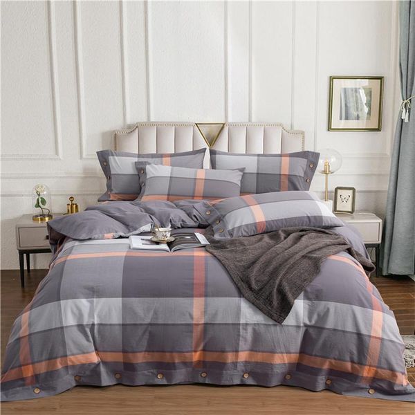 

bedding sets 100% cotton can sleep naked and is skin friendly bedspread set for home duvet cover flat fitted sheet pillowcases 4pcs