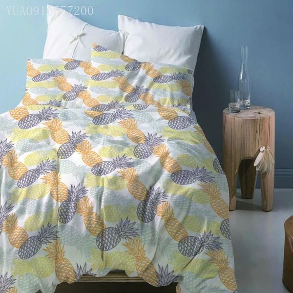 

bedding sets color fruit pineapple duvet cover pillowcase boys girls bed linens  king size fashion modern printing set