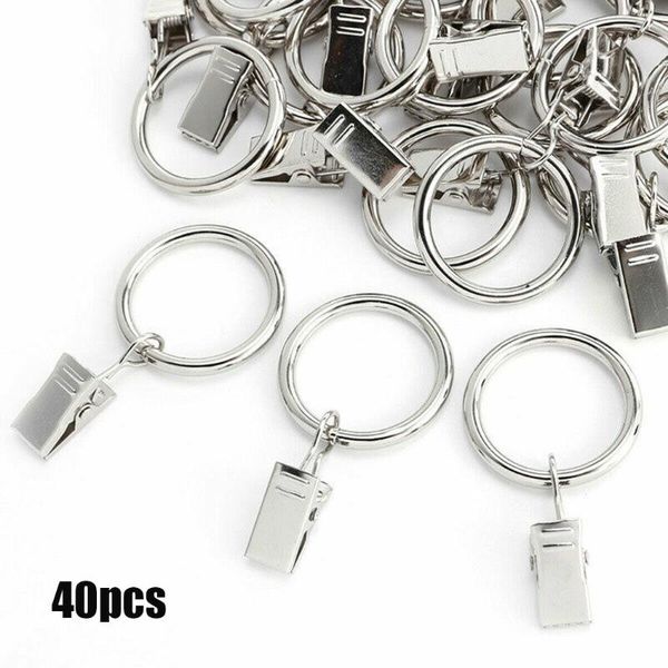 

other home decor 40pcs curtain hook clip hanging hooks metal net pole with clips