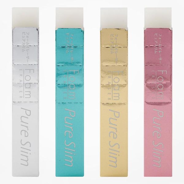 

refills easy to use japan sakura pureslim foam eraser with tearable line for drawing no marks left 90mm*15mm reps150, Black;red