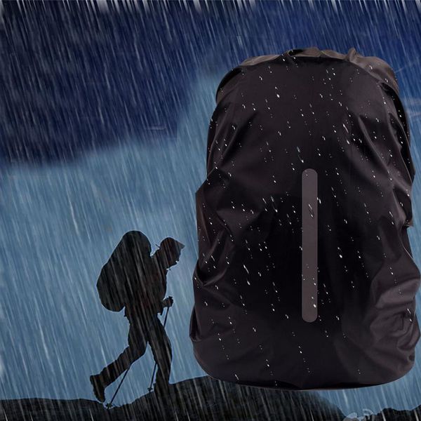 

backpack waterproof rain cover outdoor night trip safety reflective 35l 40l camping hiking climbing dust raincover bags