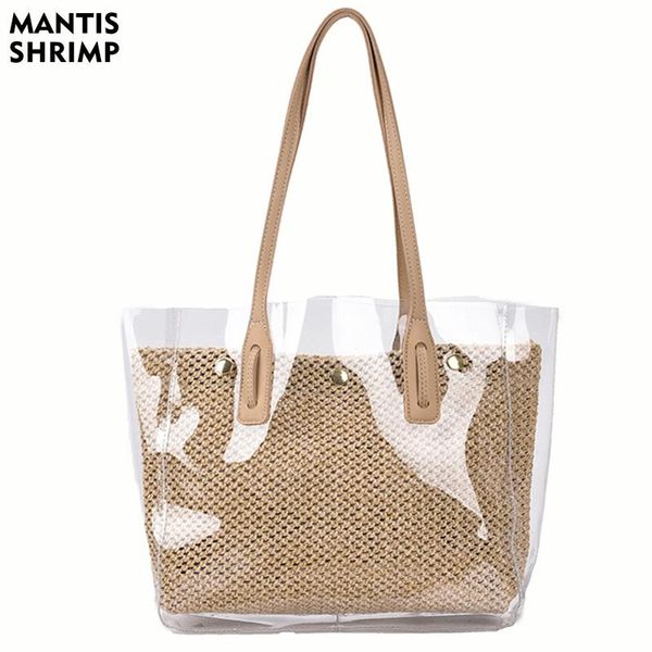 

women bags shoulder for ladies designer luxury fashion handbags casual totes 2021 pvc transparent shopping