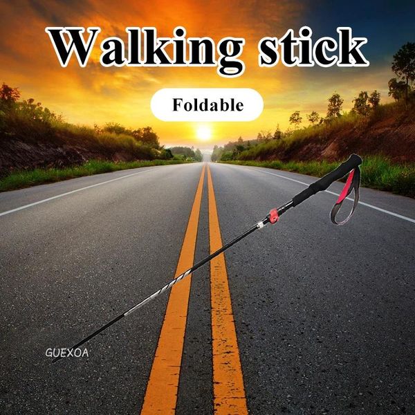 

trekking poles aluminum alloy poles/aluminum folding outdoor poles/folding poles/straight grip walking sticks