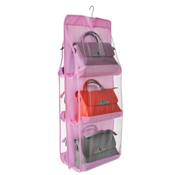 

storage bags bag hanging wardrobe multiple layers oxford cloth color random