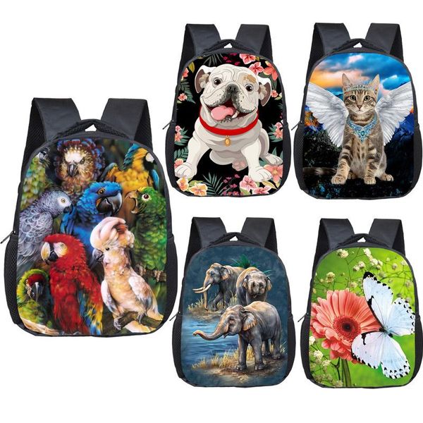 

inch animal parrot /dog / cat small backpack boys girls kindergarten bag children school bags toddler gift
