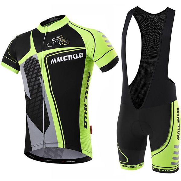 

racing sets men summer cycling suits set short sleeve jersey with gel padded shorts bib outfit bike team mtb mountain bicycle, Black;blue