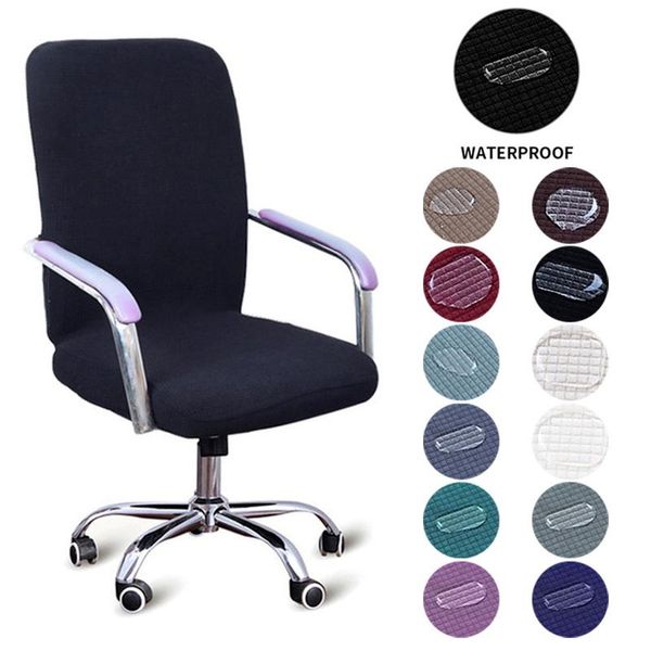 

colors modern spandex computer chair cover 100% polyester elastic fabric office easy washable removeable covers