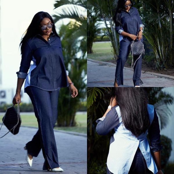 

Ethnic Clothing African Clothes Women Plus Size 2 Piece Set 2021 Traditional Dashiki Jeans Wear Stripe Tops Pants Suit Ladies Africa, Red