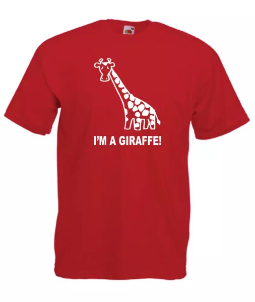 

im a giraffe xmas gift idea mens women t shirts multi-color s-2xl, White;black