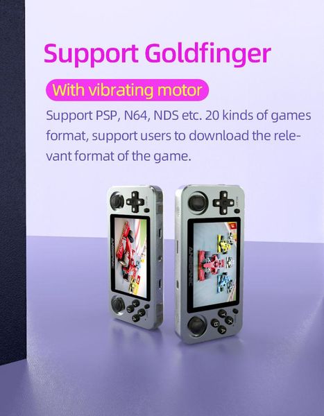 

portable game players anbernic rg351m rg351p retro video console aluminum alloy shell 2500 rg351 handheld player