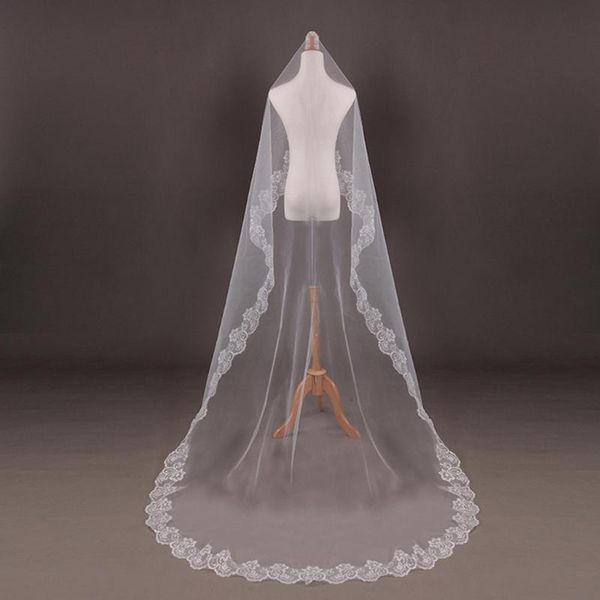 

bridal veils wedding 2 meters 3 long one layer veil elegant accessories, Black