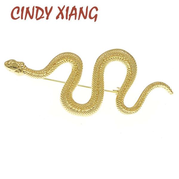 Spille, spille CINDY XIANG Design unico Oro Argento Colore Serpente Donna Uomo Donna Spilla animale in metallo Spilla Gioielli per feste Regali