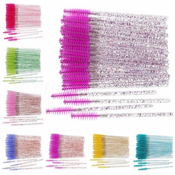 

makeup brushes 25/50pcs eyebrow eyelash brush mini mascara wands and eye lash tools
