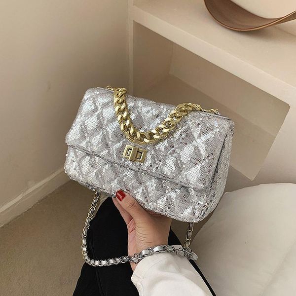 

new female 2021 trendy texture bag rhombus chain western fashion spring shoulder small square messenger fjhse