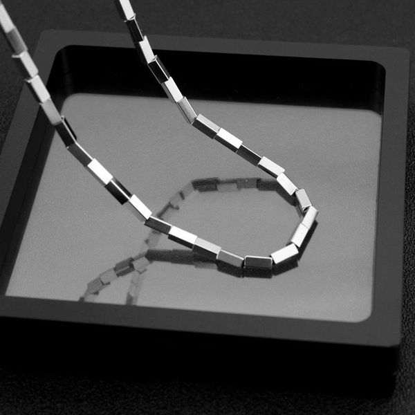 

chokers 45+5 cm cube necklaces around the neck decoration fashion accessories stainless steel necklace for women men jewelry chain gift, Golden;silver