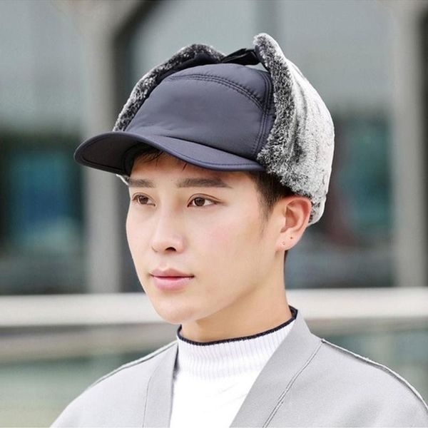 

snow cap cossack earflap sport equipment cloth women riding faux fur ski hat warm trapper trooper winter outdoor hats, Black;white