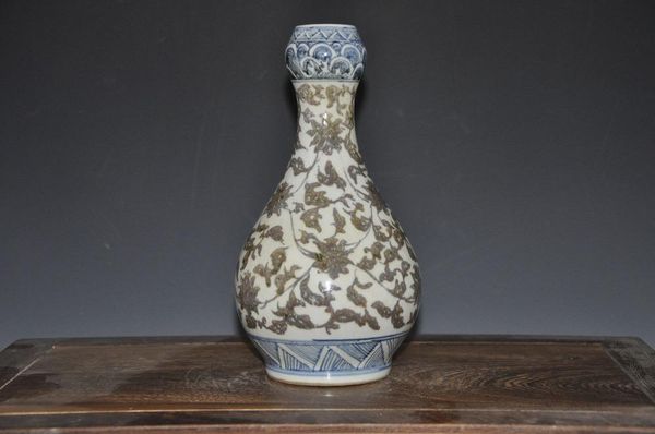 

vases antique ceramic porcelain vase with double ring mark for collection