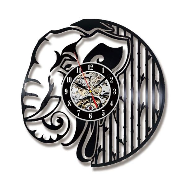 

wall clocks elephant art clock safari animal record wildlife nursery home decoration kids gift