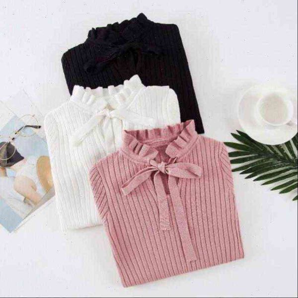 

autumn winter womens sweater knitted slim sweaters solid female cotton soft elastic color pullovers bandage long sleeve women, White;black