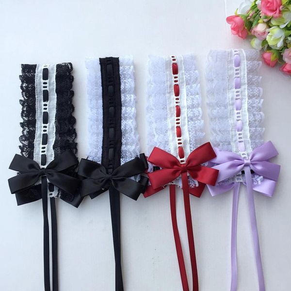 

fashion lolita lace bow women hairbands girl's headbands lady's headwear hair accessories headwrap1